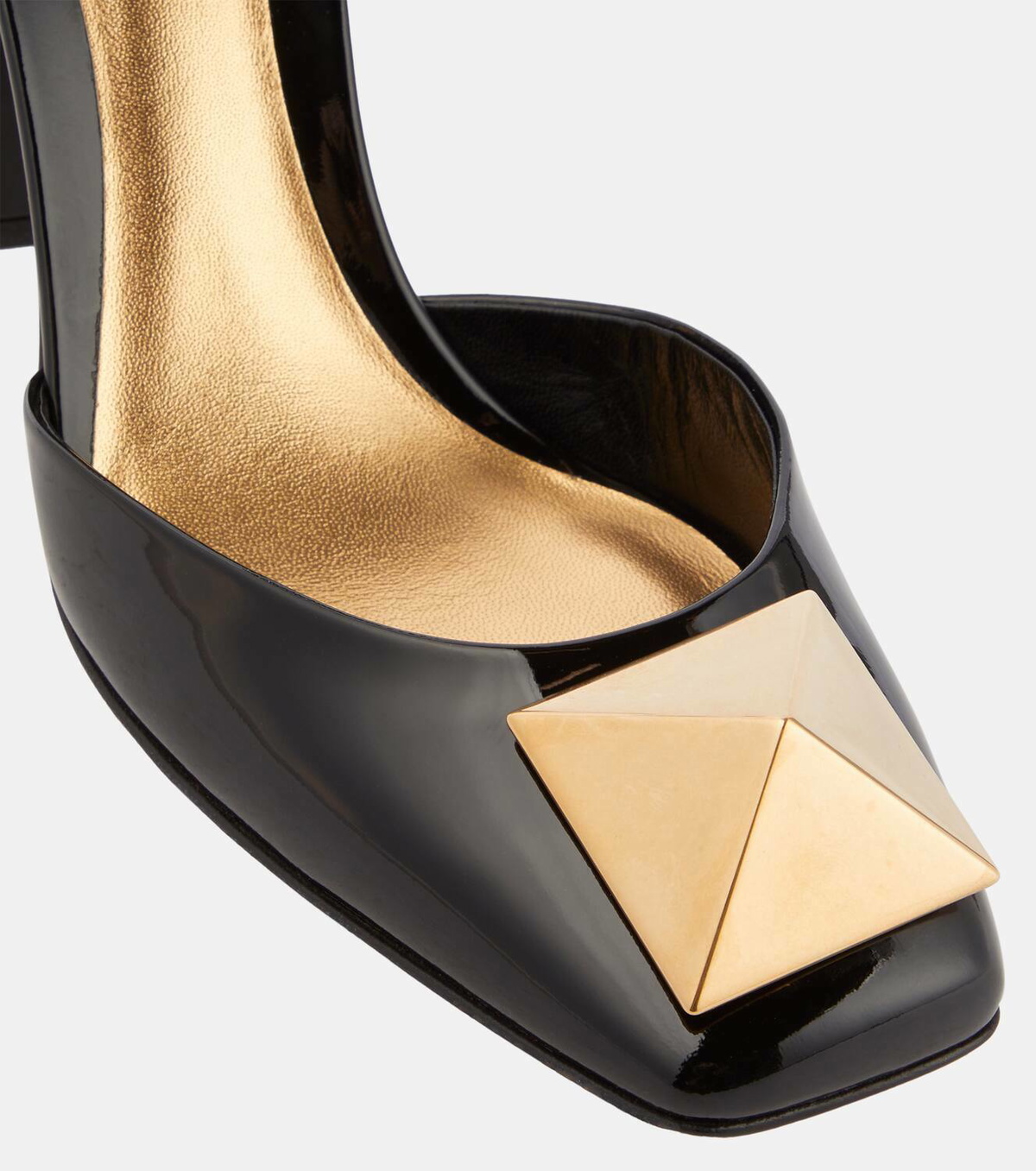 【VALENTINO】garavani one stud 100 patent-leather パンプス Valentino Garavani One Stud Patent Leather Pump 100mm