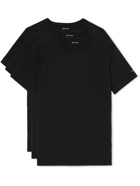 PAUL SMITH - Three-Pack Cotton-Jersey T-Shirts - Black