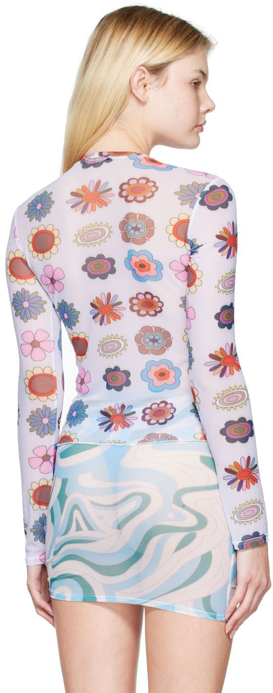 FENSI SSENSE Exclusive Multicolor Psychedelic Daisies Cover Up