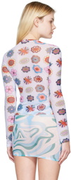 FENSI SSENSE Exclusive Multicolor Psychedelic Daisies Cover Up