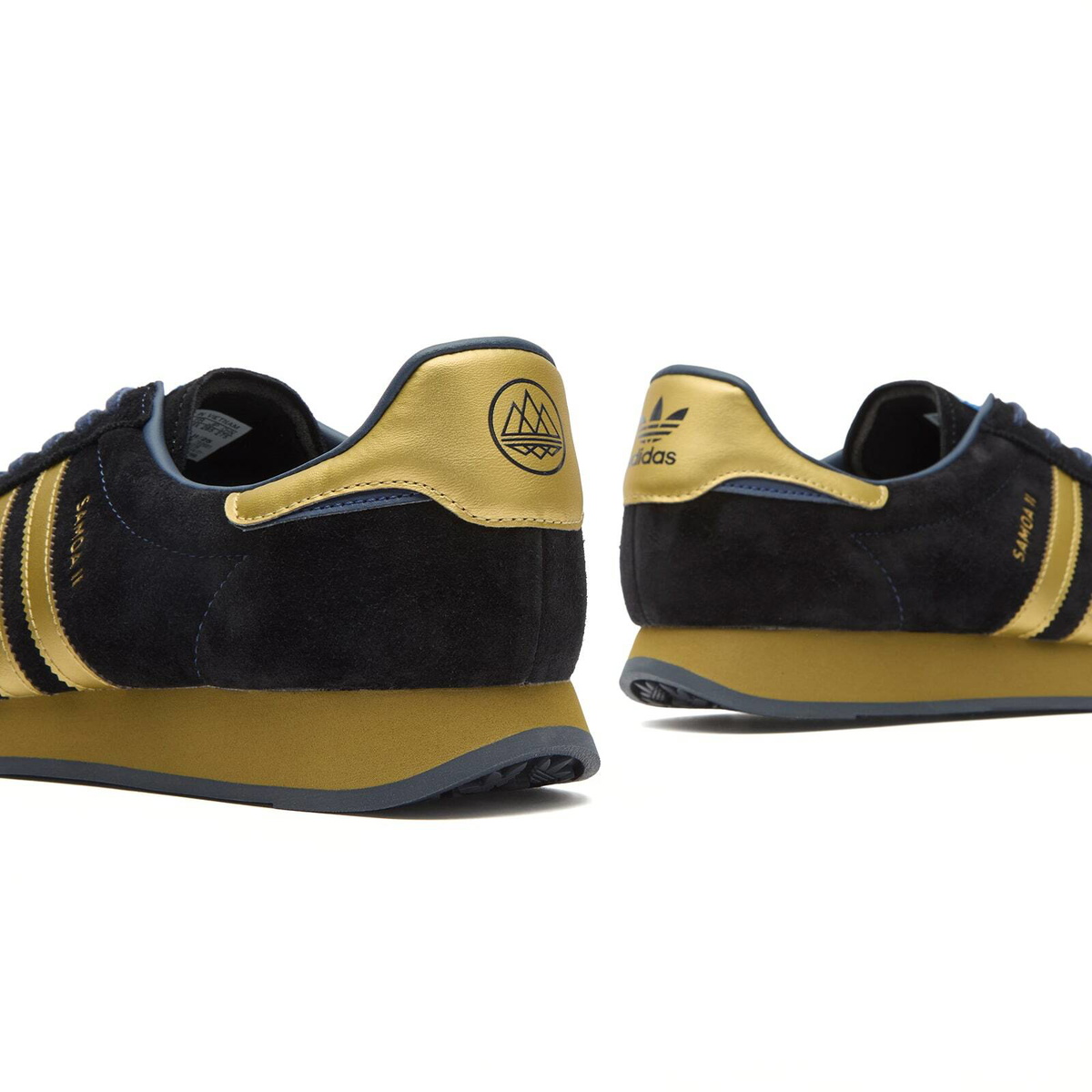 Adidas Men's x SPZL Samoa II Sneaker in Tech Indigo/Matte Gold/Night Indigo