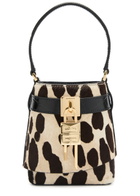 Givenchy Shark Lock Micro Leopard-print Calf Hair Bucket bag - One Size
