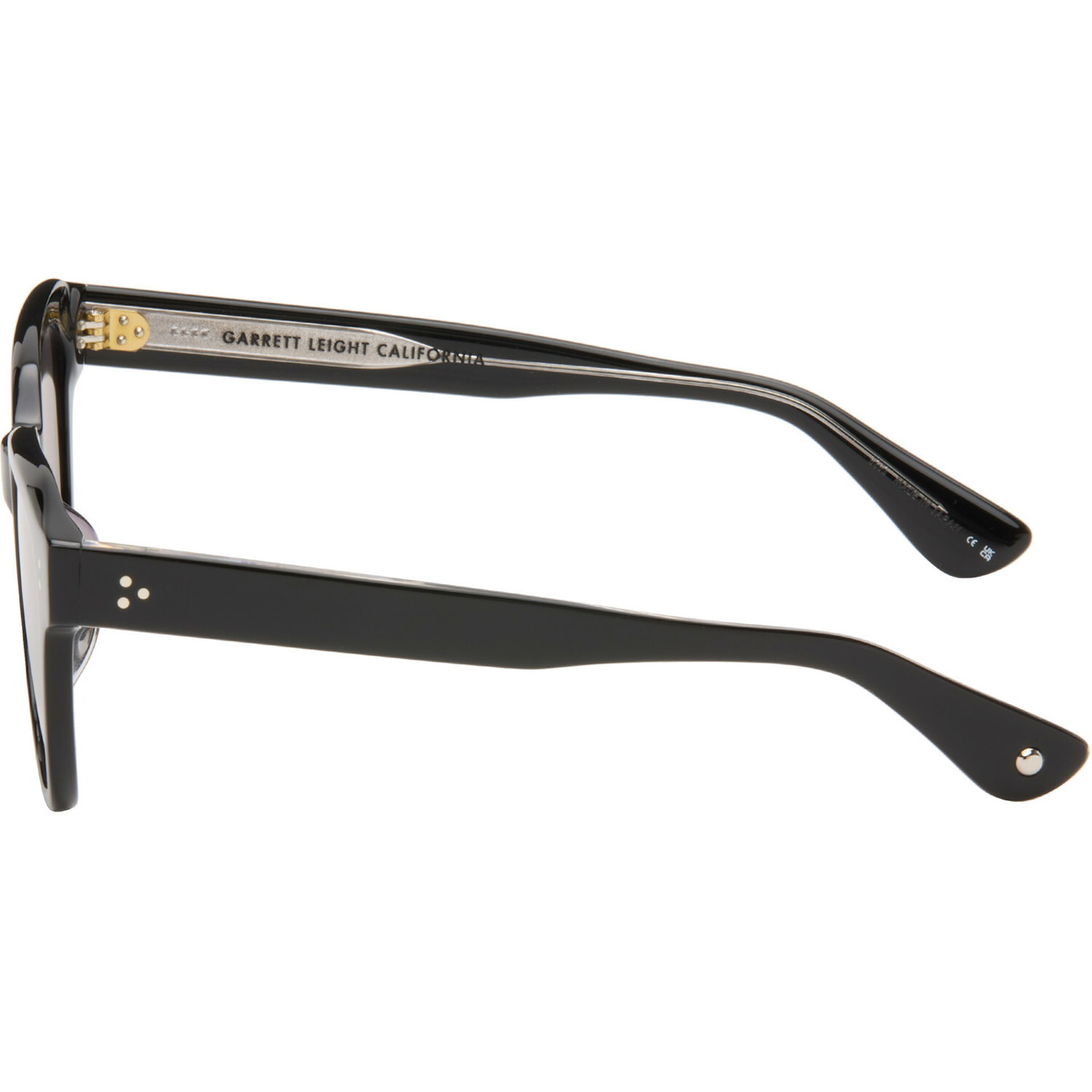 Garrett Leight Black Palmera Sunglasses