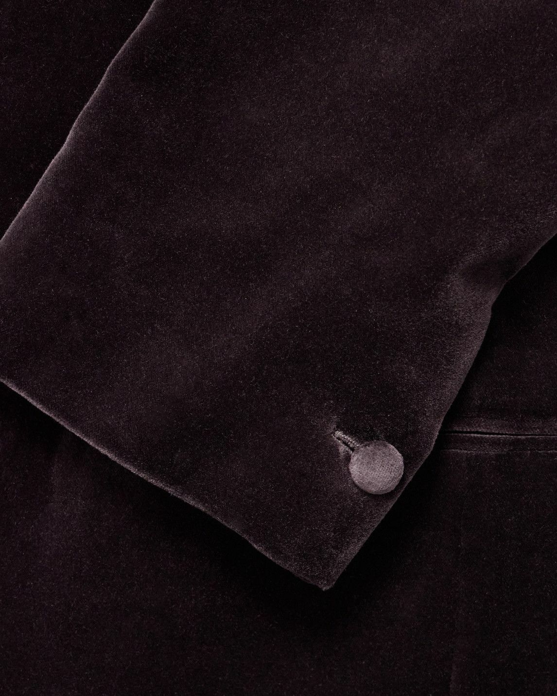 Mr P. - Slim-Fit Cotton-Velvet Tuxedo Jacket - Brown