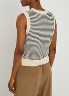 Varley Knowles Textured Knit Vest Cream