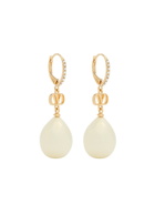 Valentino Vlogo Swarovski Crystal and Pearl Drop Earrings - One Size
