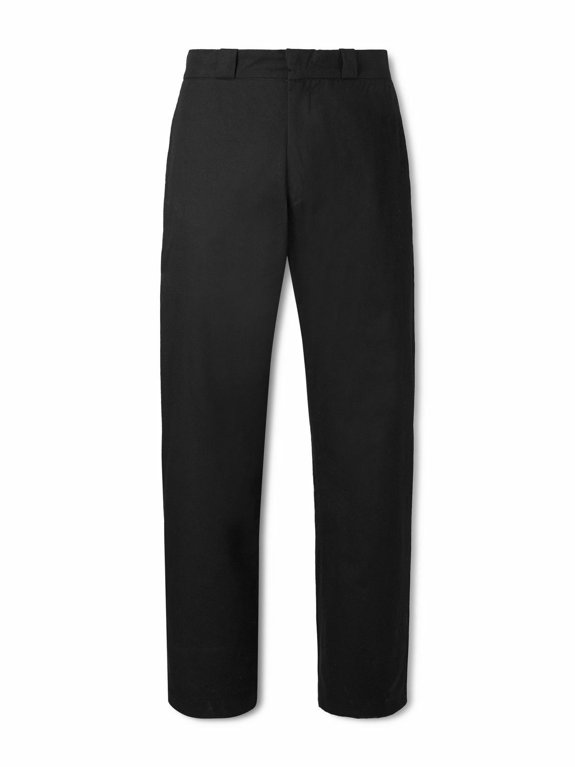 Cherry Los Angeles - Straight-Leg Cotton-Twill Chinos - Black