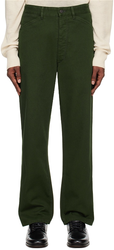 Photo: LEMAIRE Green Curved Jeans