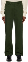 LEMAIRE Green Curved Jeans