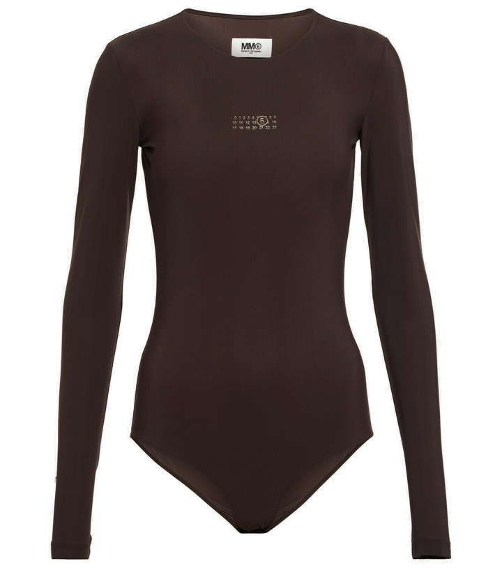 Photo: MM6 Maison Margiela Logo jersey bodysuit
