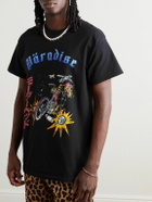 PARADISE - Saint Lemmy Printed Cotton-Jersey T-Shirt - Black