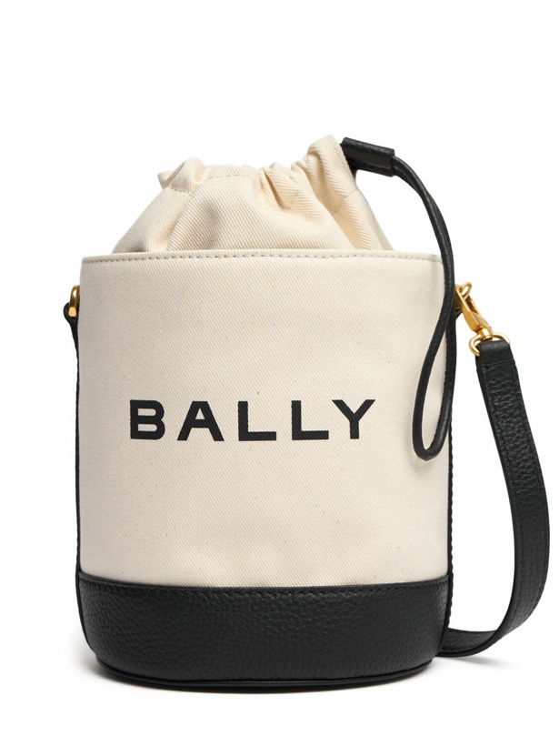 Photo: BALLY Mini Bar 8 Hours Canvas Shoulder Bag