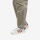 Adidas Men's Superstar Sneakers in Crystal White/Orange