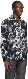 Versace Jeans Couture Black Watercolour Shirt