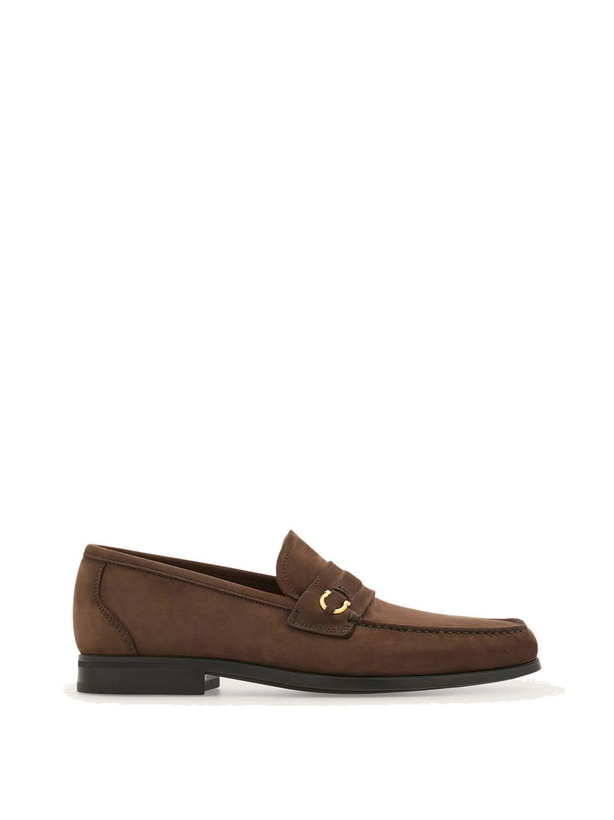 Photo: Ferragamo Mens Gancini loafer in Brown