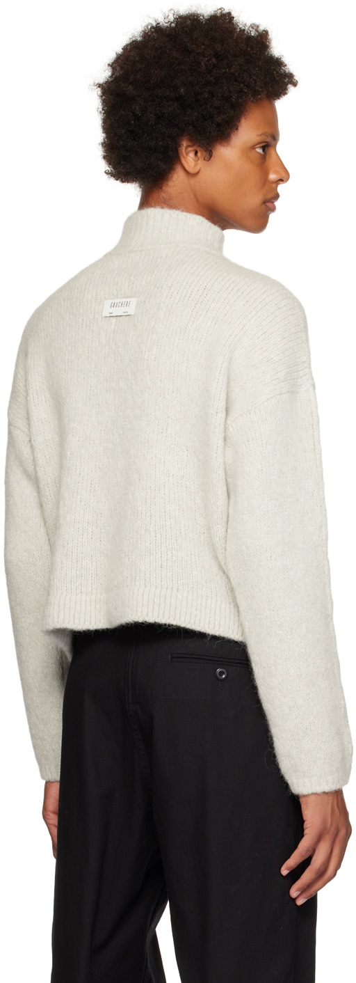 GAUCHERE Gray Cropped Sweater