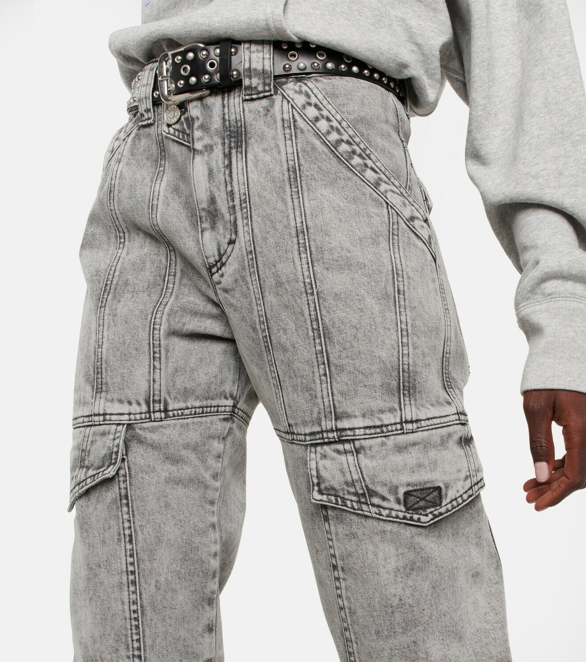 Marant Etoile Vayoneo high-rise cargo jeans Isabel Marant Etoile