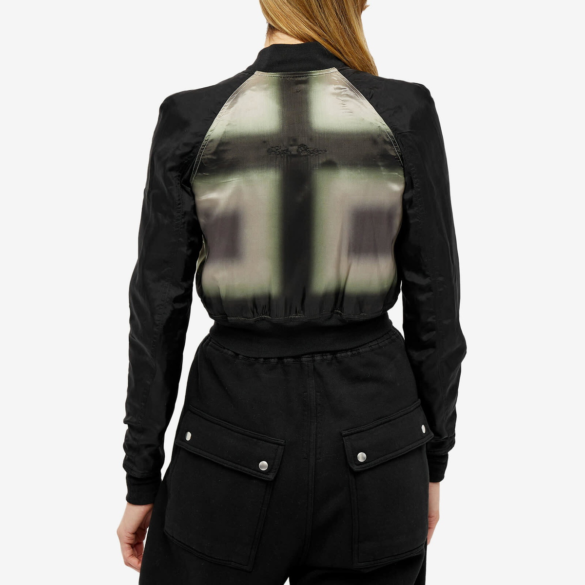 【美品】Rick Owens CROPPED FLIGHT BOMBER Flight cropped leather bomber jacket in brown - Rick Owens