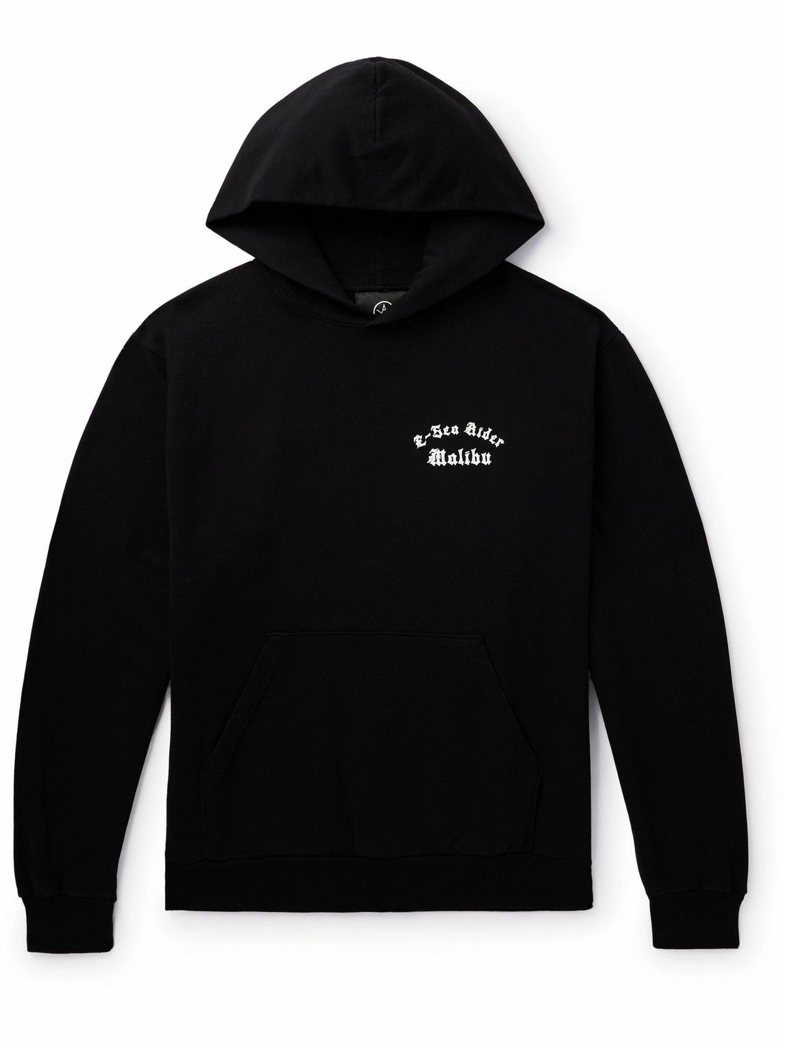 Local Authority LA - Printed Cotton-Jersey Hoodie - Black