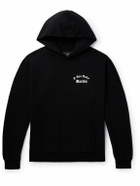 Local Authority LA - Printed Cotton-Jersey Hoodie - Black