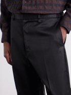 Willy Chavarria - Tapered Wool-Blend Twill Trousers - Black