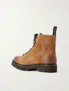 Grenson - Callum Burnished-Suede Lace-Up Boots - Brown