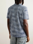 Missoni - Space-Dyed Cotton-Jersey T-Shirt - Blue