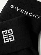 Givenchy - 4G Logo-Embroidered Wool and Cashmere-Blend Gloves