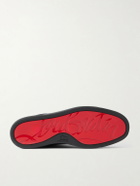 Christian Louboutin - St Louis Suede Slip-On Sneakers - Black