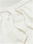 Brunello Cucinelli - Straight-Leg Mid-Length Logo-Embroidered Swim Shorts - Neutrals