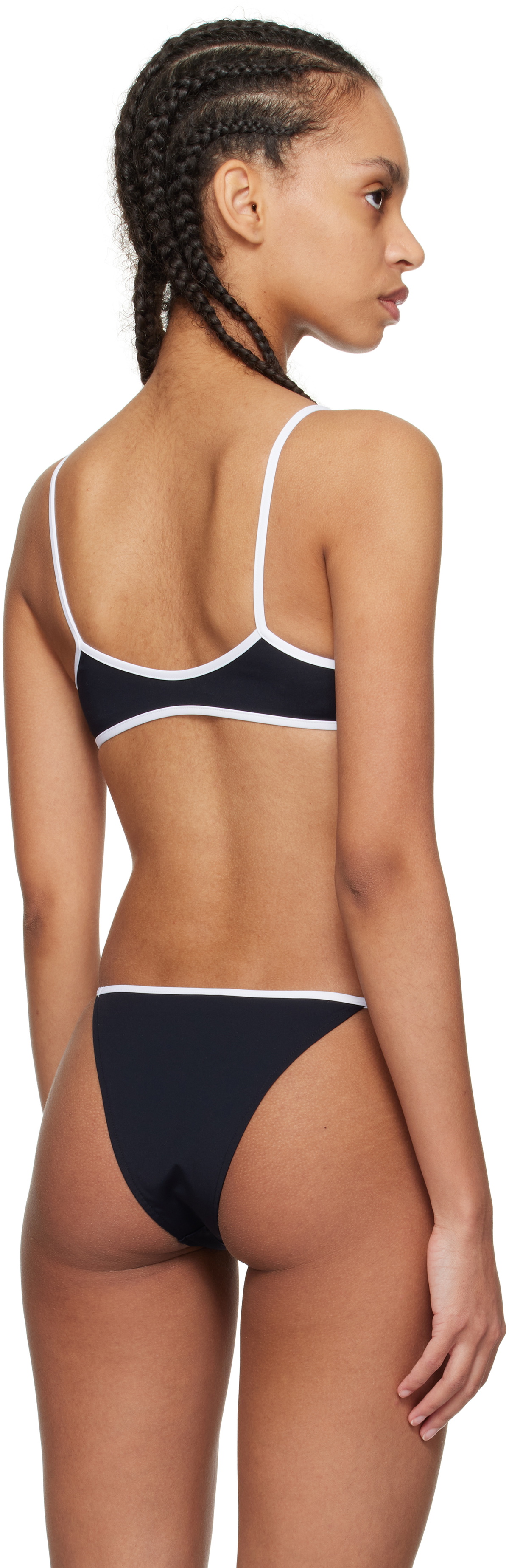 Tropic of C Black & White Sculpting Rio Bikini Top