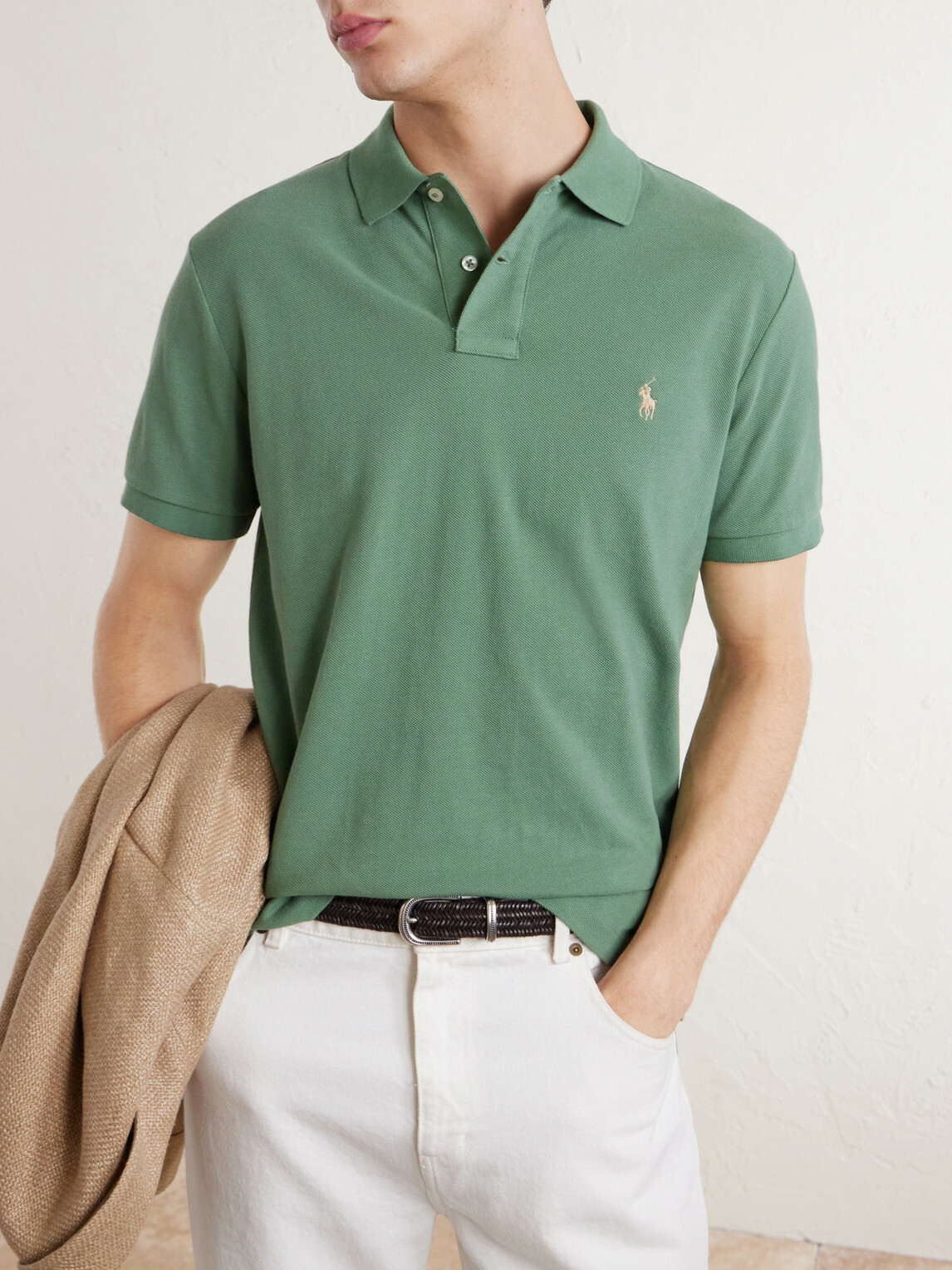 Polo Ralph Lauren - Logo-Embroidered Cotton-Piqué Polo Shirt - Green