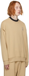 Maison Kitsuné Tan Puma Edition Crewneck Sweatshirt