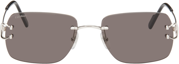 Photo: Cartier Silver Classic C Motif Sunglasses