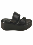 Sergio Rossi Spongy Wedge Sandals
