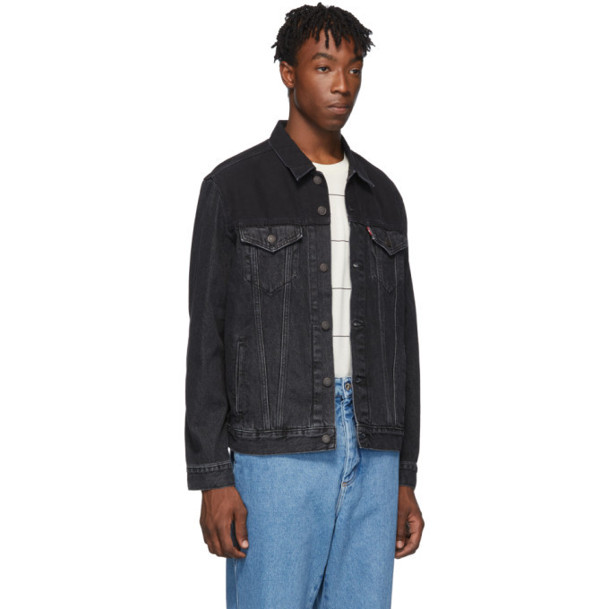 Levis Black Vintage Trucker Jacket Levis