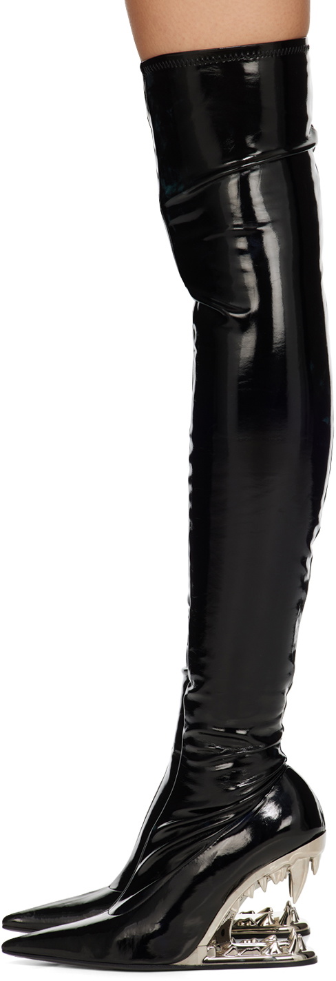 GCDS SSENSE Exclusive Black Morso Boots