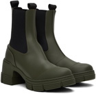 GANNI Khaki City Boots