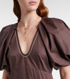 Alémais Puff-sleeve cotton maxi dress
