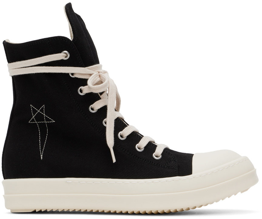 【RICK OWENS】ダークシャドウ PORTERVILLE HIGH VINTAGE SNEAKS Rick Owens DRKSHDW Black Porterville Sneaks Sneakers Rick