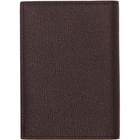 Valextra Black 3CC Passport Holder