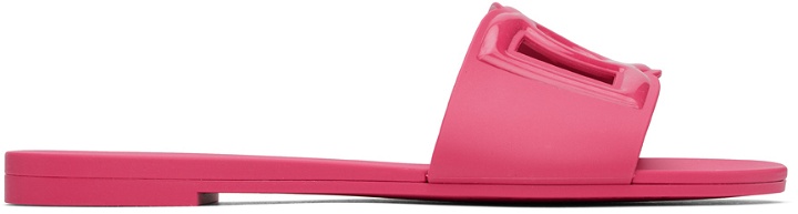 Photo: Dolce & Gabbana Pink'DG' Slides