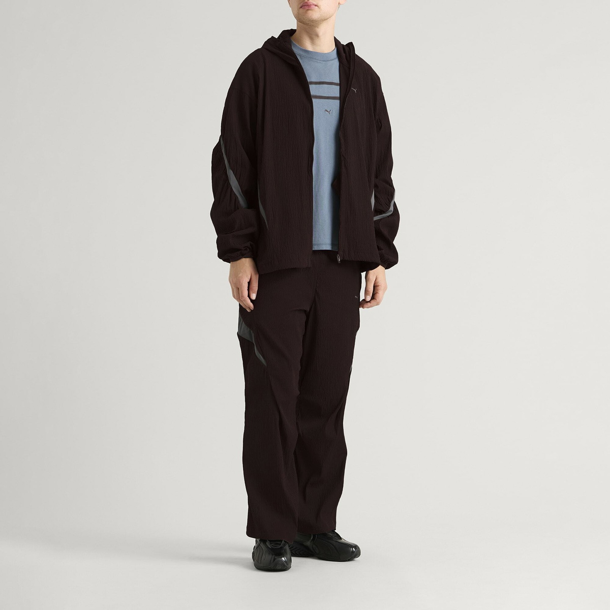 Puma Men's CLRT Track Jacket in Chocolate Fondue