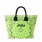 MC2 Saint Barth Vanity Fluo Yellow Shoulder Bag With Bandanna Print
