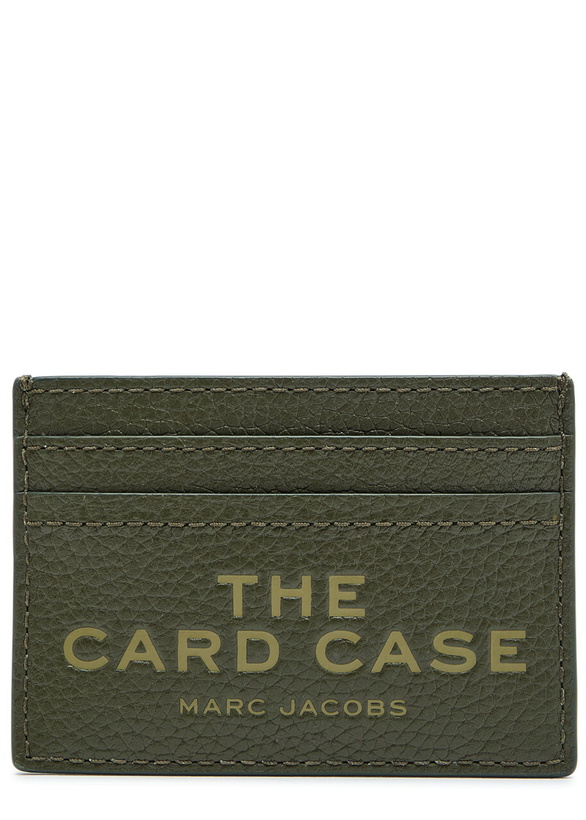 Photo: Marc Jacobs The Card Case Grained Leather Card Holder - Dark Green - One Size