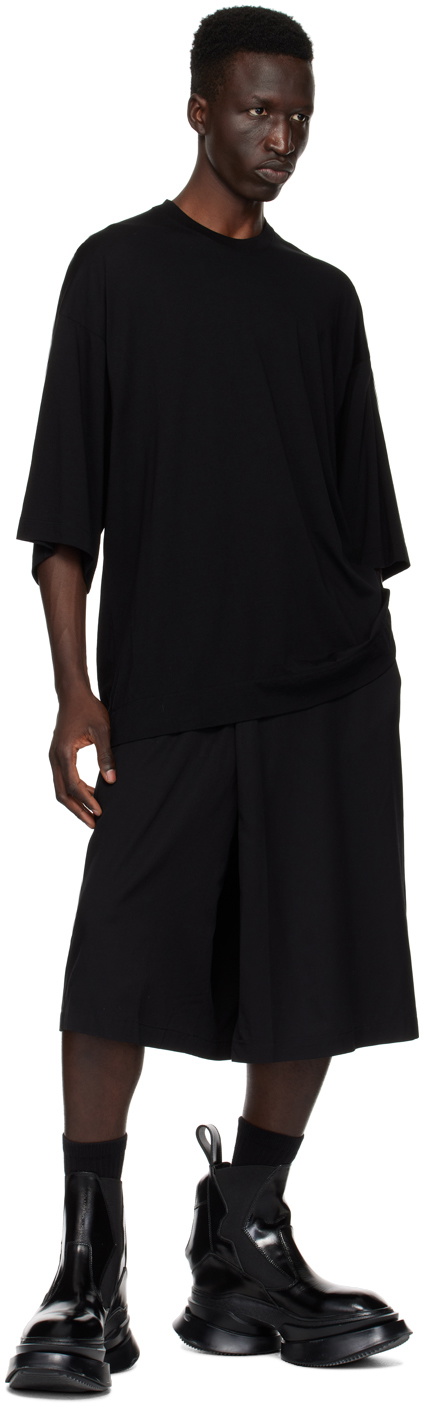 Black Universe Oversized Printed T Shirt Black