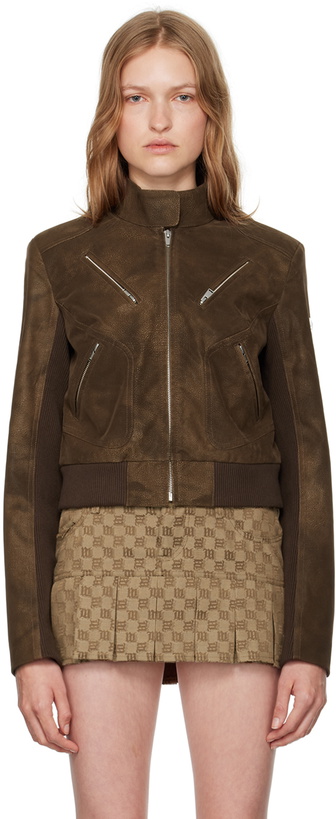 Photo: MISBHV Brown Clara Faux-Suede Jacket