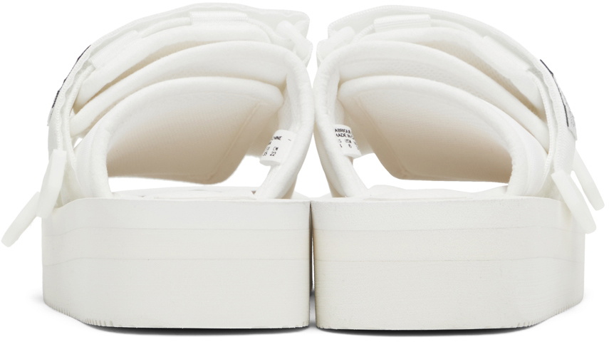 SUICOKE White MOTO-VPO Sandals