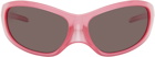 Balenciaga Pink Skin XXL Cat Sunglasses