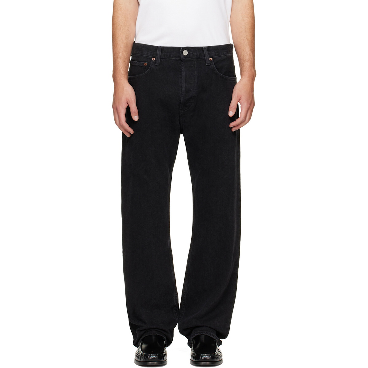 AGOLDE Black Magnus Trouser Jeans
